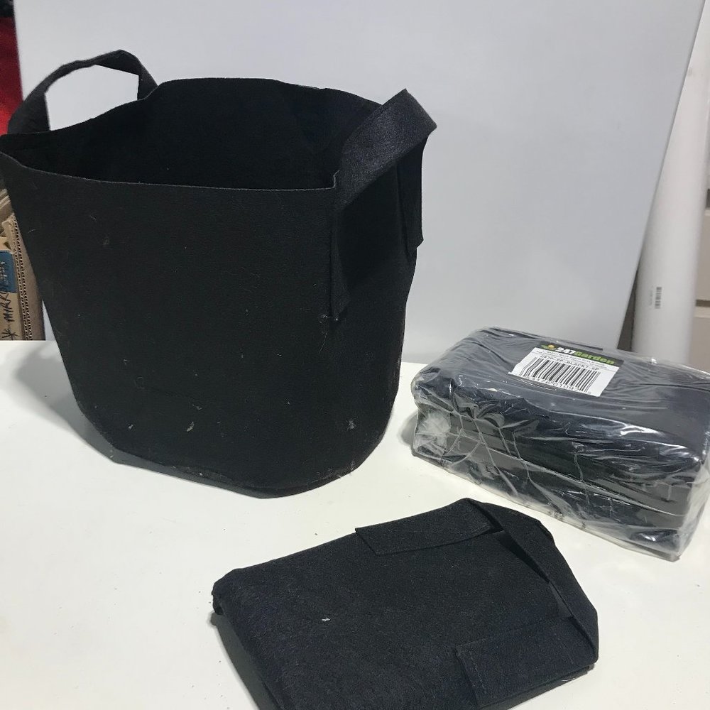 black fabric pots (7)